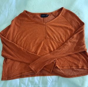 Urban Outfitters - Soft orange cropped sweater